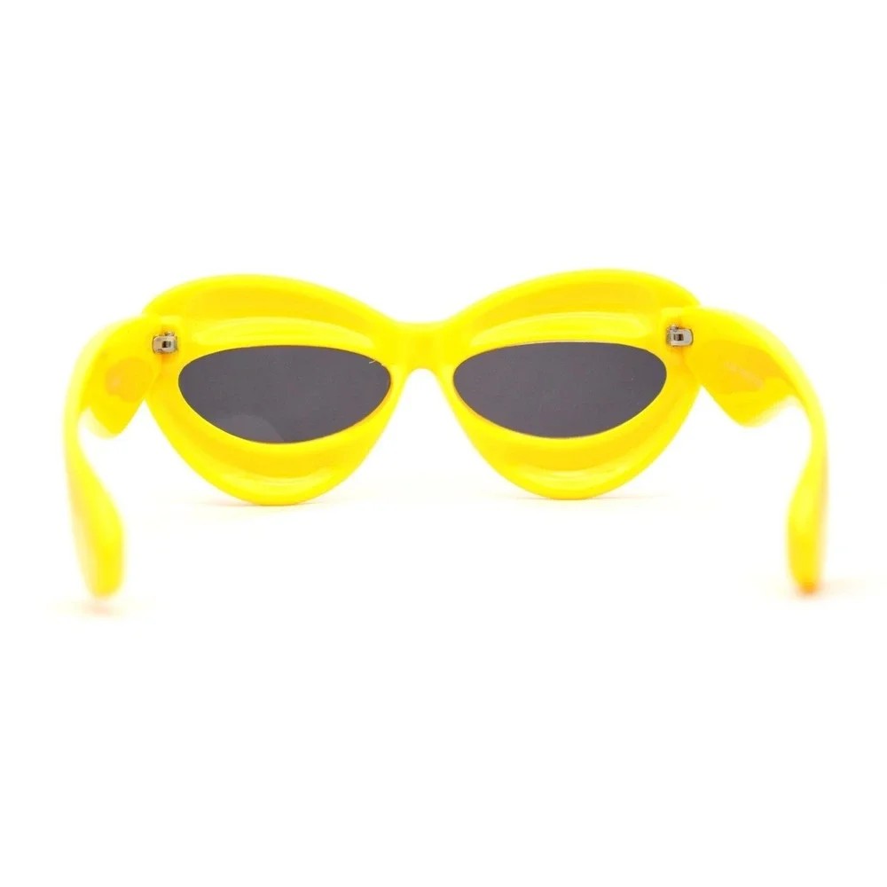 Womens‎ Yellow Mod GoGo Sunglasses Funky Retro Bold Fashion Statement Festival